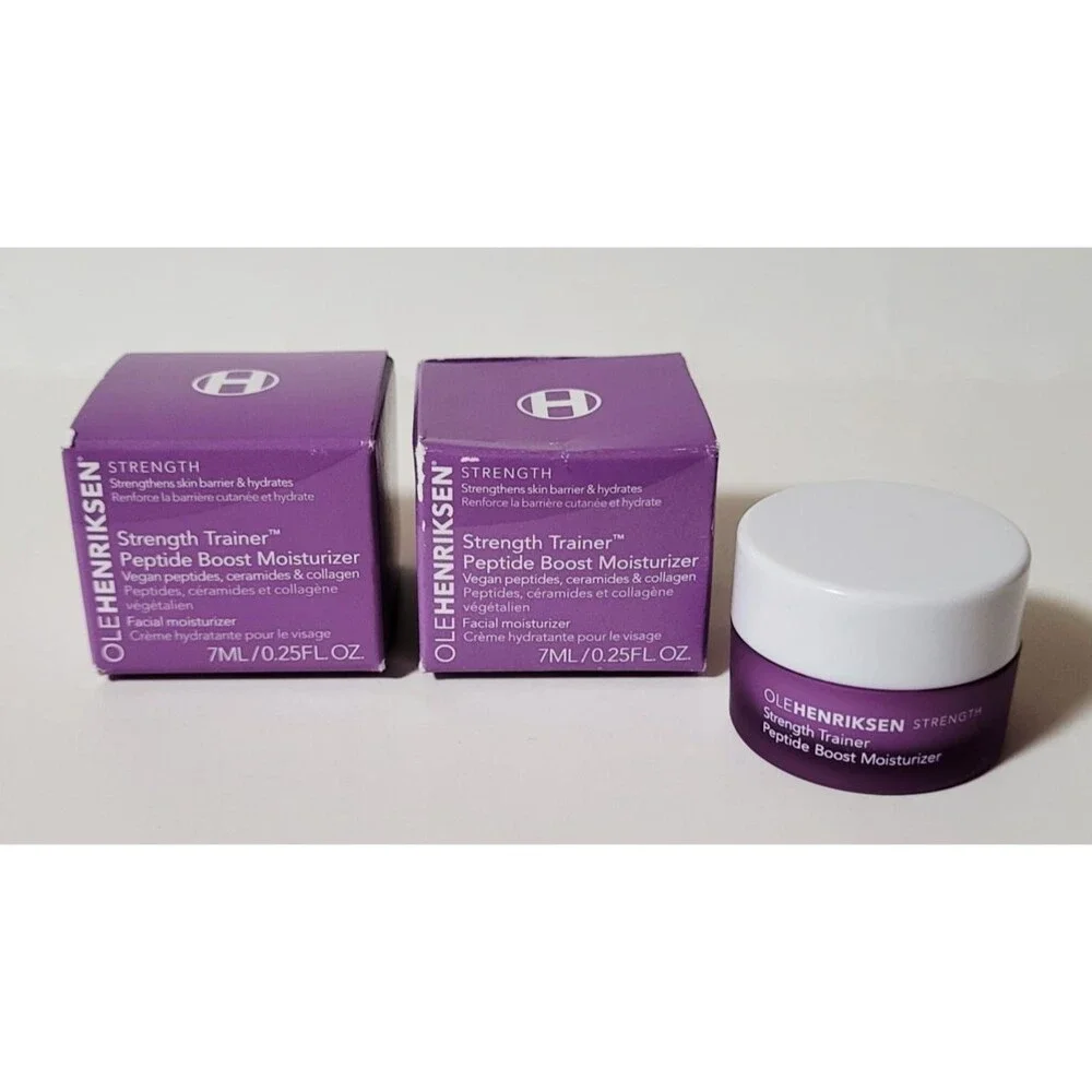 2 x OLE HENRIKSEN Strength Trainer Peptide Boost Moisturizer Ceramides 0.25 oz